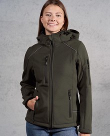 Techniczny zimowy softshell Promodoro® z kapturem dla pani