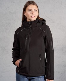 Techniczny zimowy softshell Promodoro® z kapturem dla pani