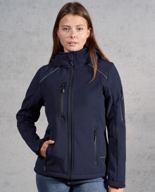 Techniczny zimowy softshell Promodoro® z kapturem dla pani