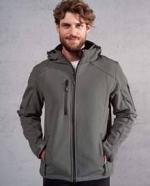 Techniczny zimowy softshell Promodoro® z kapturem dla pana