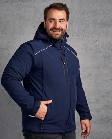 Techniczny softshell Promodoro® z kapturem dla pana (rozmiary 3XL-5XL)