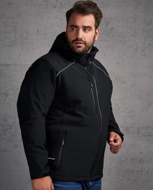 Techniczny softshell Promodoro® z kapturem dla pana (rozmiary 3XL-5XL)