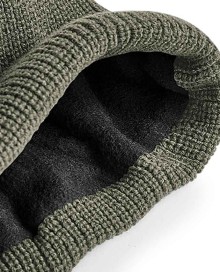 Niska czapka beanie Beechfield® ocieplona polarem