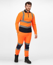 Szybkoschnące odblaskowe polo REGATTA® z długimi rękawami dla pana