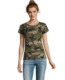 Koszulka kamuflująca SOL'S® Camo dla pani