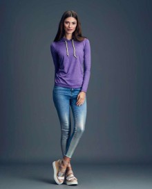 Koszulka z kapturem ANVIL® Fashion Basic dla pani