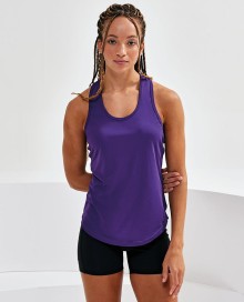 Sportowy halter top z 1 szelką TRIDRI® dla pani