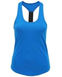 Sportowy halter top z 1 szelką TRIDRI® dla pani