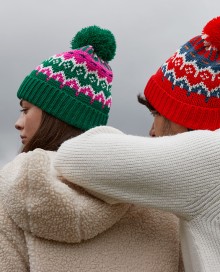 Czapka z podszewką polarową Beechfield® Retro Ski (recykling)