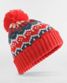 Czapka z podszewką polarową Beechfield® Retro Ski (recykling)