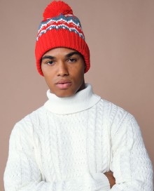 Czapka z podszewką polarową Beechfield® Retro Ski (recykling)