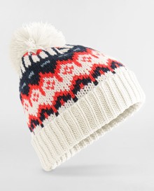 Czapka z podszewką polarową Beechfield® Retro Ski (recykling)