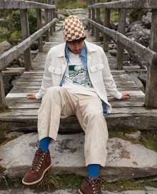 Beanie z drukowaną szachownicą Beechfield® Checkeboard (recykling)