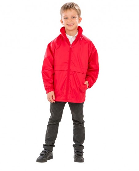 Przeciwdeszczowa kurtka z polarową podszewką RESULT® dla dziecka