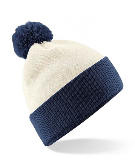 Dwukolorowa czapka z pomponem BEECHFIELD® Snowstar