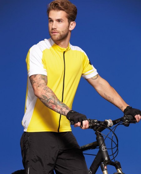 Szybkoschnąca rozpinana koszulka rowerowa JN COOLDRY® dla pana