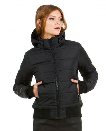 Ciepła pikowana kurtka z kontrastową podszewką B&C® Superhood dla pani