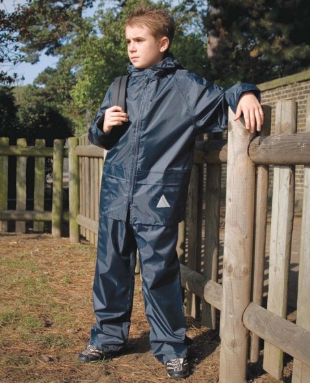 Wodoodporny zestaw kurtka + spodnie w worku RESULT® dla dziecka