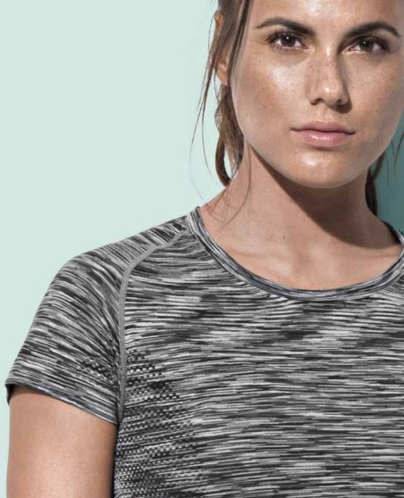 Lekka szybkoschnąca koszulka melanżowa STEDMAN® Active-Dry® dla pani