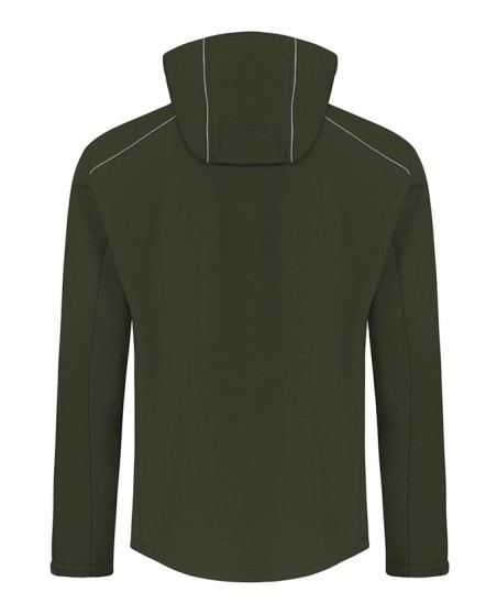 Techniczny zimowy softshell Promodoro® z kapturem dla pana