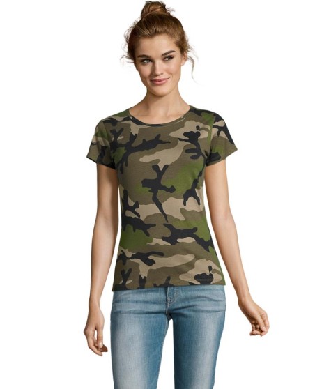 Koszulka kamuflująca SOL'S® Camo dla pani
