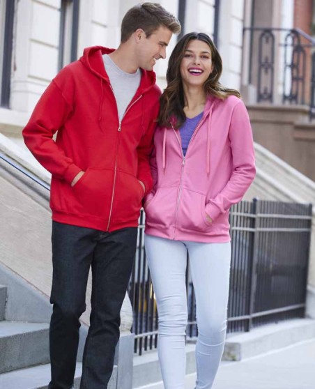 Rozpinana bluza z kapturem GILDAN® dla pani
