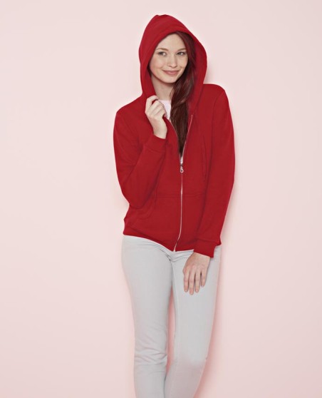 Rozpinana bluza z kapturem GILDAN® dla pani