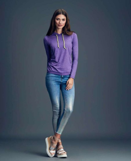 Koszulka z kapturem ANVIL® Fashion Basic dla pani