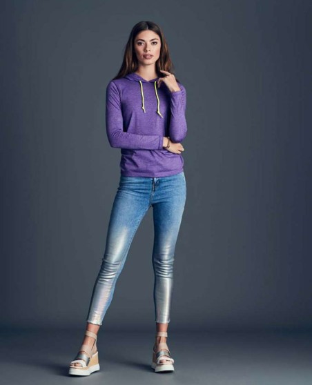 Koszulka z kapturem ANVIL® Fashion Basic dla pani