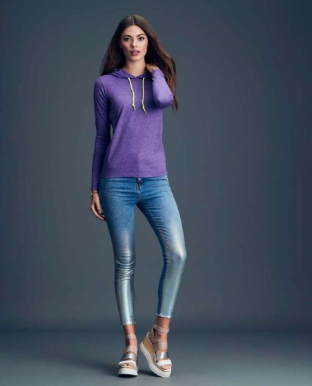 Koszulka z kapturem ANVIL® Fashion Basic dla pani