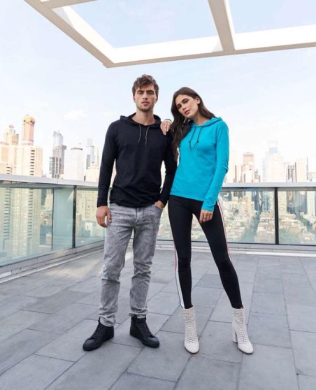 Koszulka z kapturem ANVIL® Fashion Basic dla pani