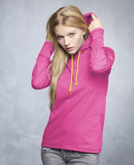 Koszulka z kapturem ANVIL® Fashion Basic dla pani