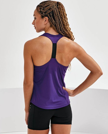 Sportowy halter top z 1 szelką TRIDRI® dla pani