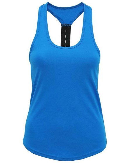 Sportowy halter top z 1 szelką TRIDRI® dla pani