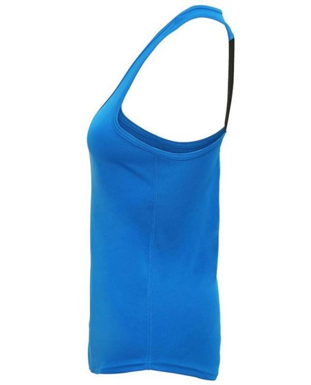 Sportowy halter top z 1 szelką TRIDRI® dla pani