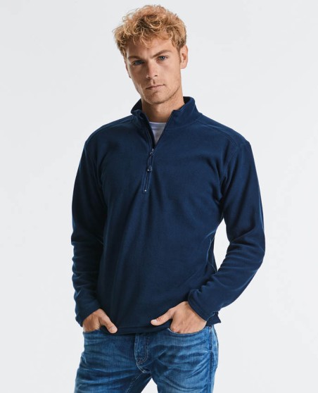 Mikropolar z krótkim zamkiem RUSSELL® dla pana