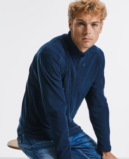 Mikropolar z krótkim zamkiem RUSSELL® dla pana