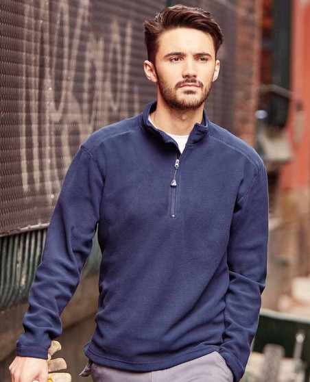 Mikropolar z krótkim zamkiem RUSSELL® dla pana