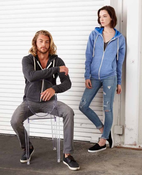 Rozpinana bluza z kapturem BELLA+CANVAS® dla pana