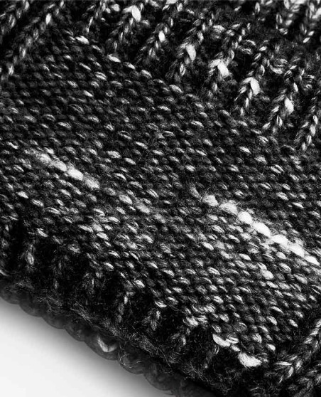 Beanie Beechfield® Chunky z dzierganą patką (recykling)