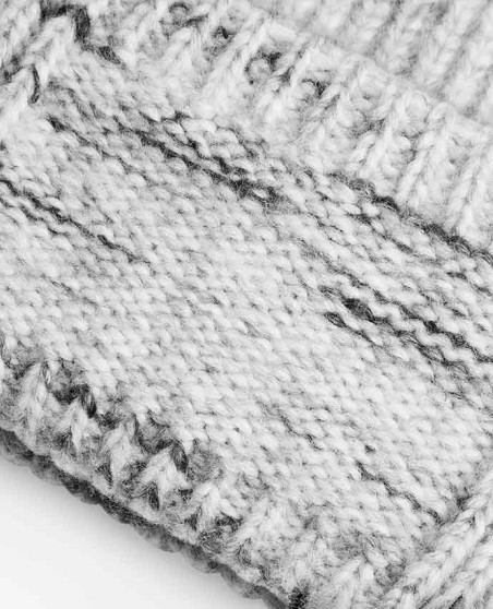 Beanie Beechfield® Chunky z dzierganą patką (recykling)