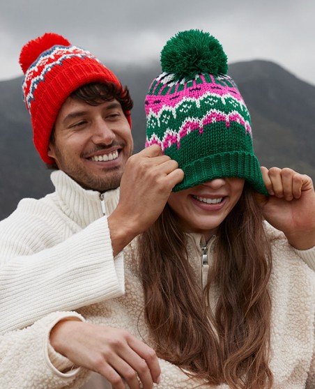 Czapka z podszewką polarową Beechfield® Retro Ski (recykling)