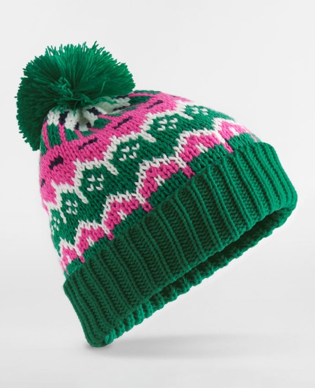 Czapka z podszewką polarową Beechfield® Retro Ski (recykling)