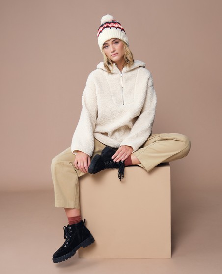 Czapka z podszewką polarową Beechfield® Retro Ski (recykling)