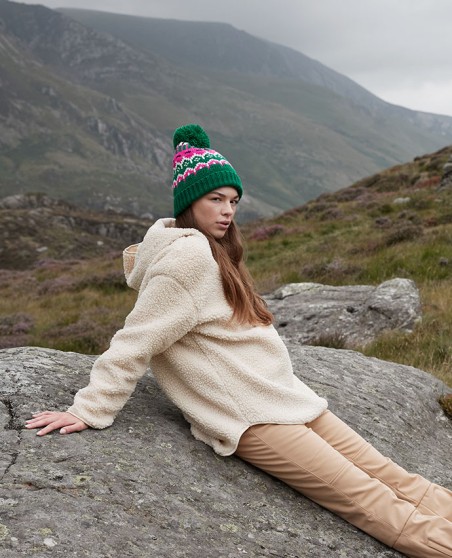 Czapka z podszewką polarową Beechfield® Retro Ski (recykling)