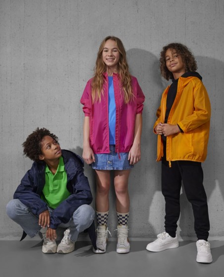 Lekka wiatrówka z kapturem B&C® #Reset dla dziecka