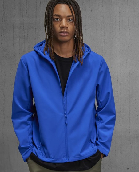 Techniczny 3-warstwowy softshell z recyklingu B&C® Reset z kapturem unisex