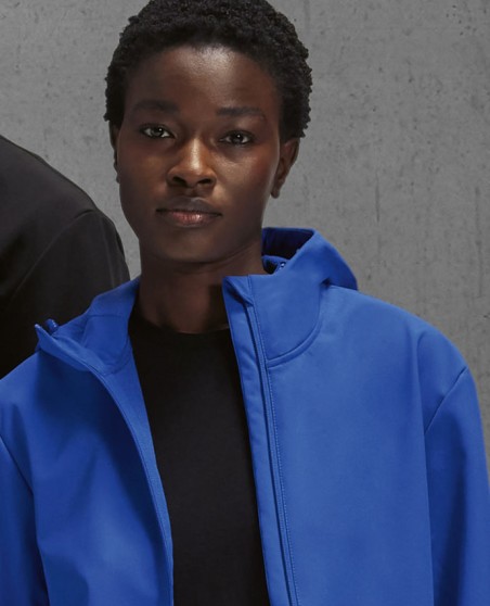 Techniczny 3-warstwowy softshell z recyklingu B&C® Reset z kapturem unisex