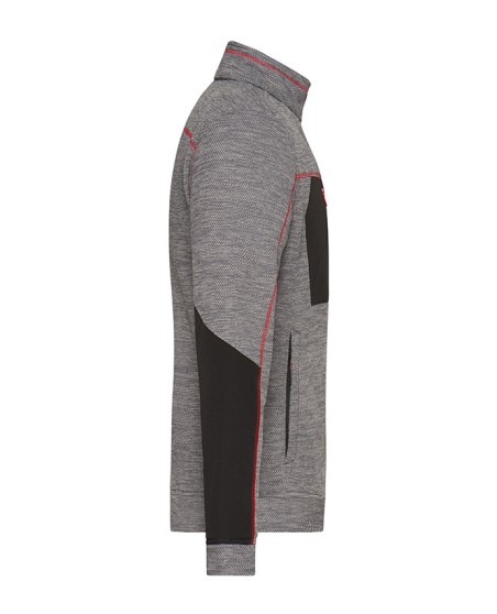 Melanżowy polar z kontrastem James-Nicholson® dla pana