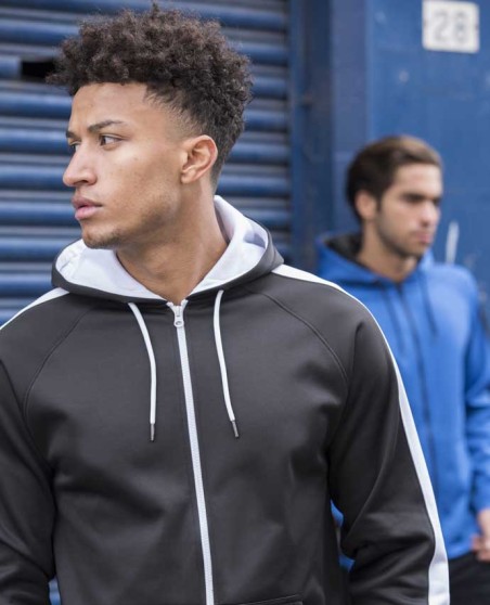 Szybkoschnąca kontrastowa bluza sportowa Just Hoods® unisex Szybkoschnąca kontrastowa bluza sportowa Just Hoods® unisex
